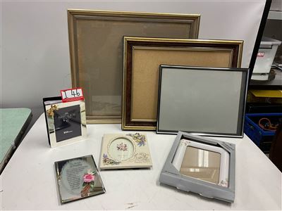Assorted Picture/ Photo Frames Metal And Porcelain And Photo Album Thumbnail
