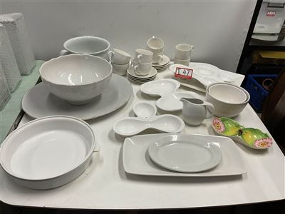 White Items, Platters Jugs, Cups, Plates And Bowls Thumbnail
