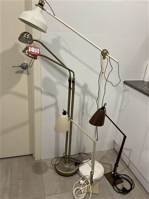 2 Desk And 2 Floor Lamps, Tallest 126 Cm High Thumbnail
