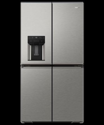 Haier 601L 600 Series Quad Door Refrigerator, Ice & Water, Satina, Model Number: HRF680YZS - RRP $3,399 Thumbnail
