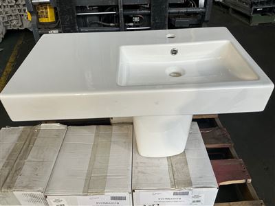 Argent - Evo 750 Asymetric1th  Basin Lhb/Rhs W/Trap Cover - RRP $750 Thumbnail