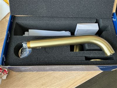 V&B - Vita Wall Mounted Bath Mixer Trim Kit. Brushed Gold - RRP - $300 Thumbnail