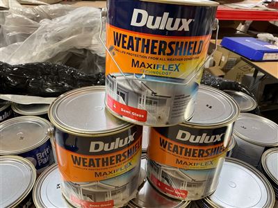 Dulux Weather Shield   - Semi Gloss Extra Bright Base -Quantity  of 3 @ 4 Litre Thumbnail