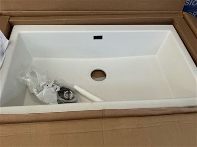 Seima OROS 900 Butler Sink 1B, 0T INT. OF Arqstone White, RRP $1,525 Thumbnail
