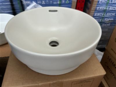 Seima OBELLO 371 Basin Inset, Round, of, Salt Stone, Sold Per Each, RRP $400 Thumbnail