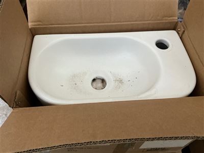 Seima ARKO 485 Basin Wall Mini D, 1TR NOF, White - RRP $290 Thumbnail