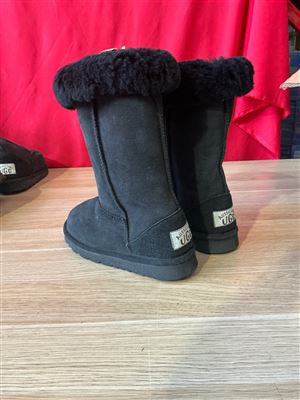 UGG Boots - Aust Size 3 USA Mens 4 USA Ladies 5, Long Pullons, Black Colour, Sold Per Each Thumbnail