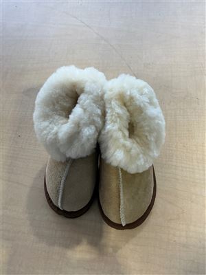 Woolskins Slippers, Leather Upper, Synthetic Sole ,Kids, Size 7-8,,Sold Per Each Thumbnail