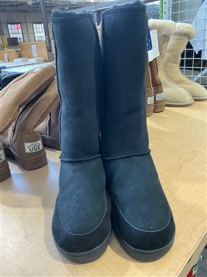 AussieLand UGG Pull On Leather Upper, Synthetic Sole, Black, EUR37, ENG3, 23cm Thumbnail