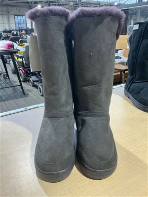 AussieLand UGG Pull On with Decorative Top, Chocolate,EUR36, ENG3, 23cm Thumbnail