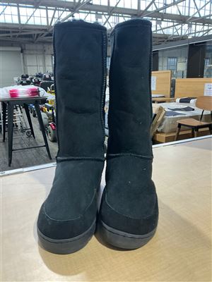 AussieLand UGG Pull On with Leather Upper, Black, EUR36, ENG3, 23cm Thumbnail