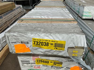 138 x 42, Primed and Painted LOSP Treated Pine, D4S RND FJ, 28 pcs @ 5.4 M, 151.2 Lin Metres Total Pk 732038-00 Thumbnail