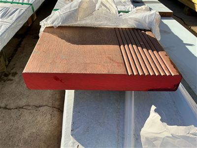 290 x 42, Merbau, Stair Tread, 1 pcs @ 2.4 M, 2.4 Lin Metres Total Pk GW641036 Thumbnail