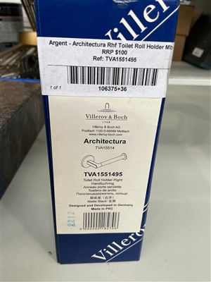 Argent - Architectura Rhf Toilet Roll Holder MB - RRP $100 Thumbnail