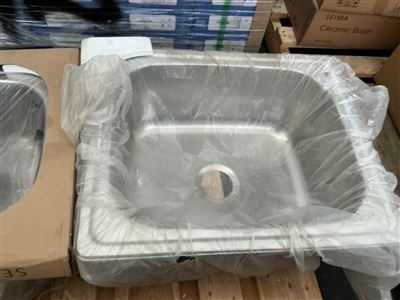 Seima ACERO Laundry Sink 1B LD 1T of Stainless Steel, No Accessories Thumbnail