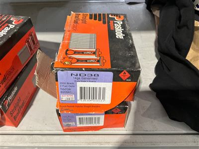 Paslode Galv. 14 Ga. Brads & Cell nd38 Quantity of 3 Packets x 3,000 - & 2 Cell Thumbnail