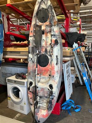 Kayak with Paddle and Small Anchor with Rope Thumbnail