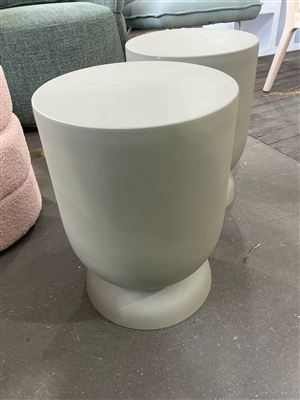 Green Metal Side Tables, Quantity of 2, Plus Lamp Metal. Shade Thumbnail