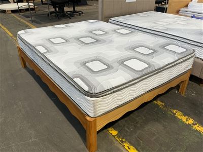 Timber Bed Frame ,with Mattress, 1900 x 1400 Approx Overall Thumbnail