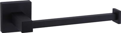 Matte Black Toilet Roll Holder Brass Construction Thumbnail