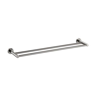 Chrome Double Towel Rail Brass Construction Thumbnail