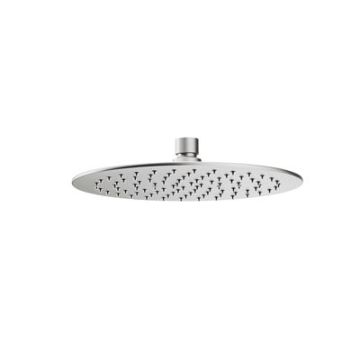 Brushed Nickel Ultrathin Shower Head Round 250mm Thumbnail