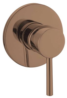Brushed Rose Gold Single-Function Shower Mixer Thumbnail