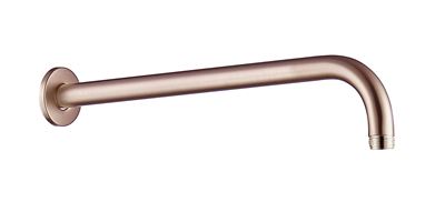 Brushed Rose Gold Shower Arm Brass Construction Thumbnail