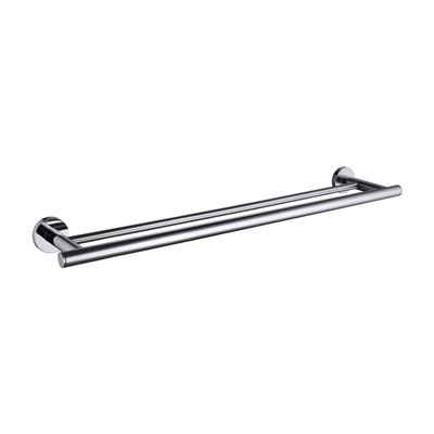 Chrome 60cm Double Towel Rail Brass Construction & Stainless Steel Thumbnail