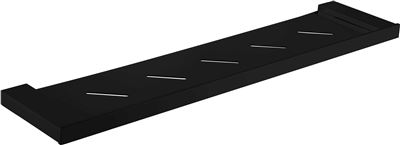 Matte Black Shelf 566mm x 210mm Brass Construction Thumbnail