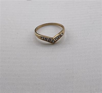 Cubic Zirconia Ring 9ct Yellow Gold Thumbnail