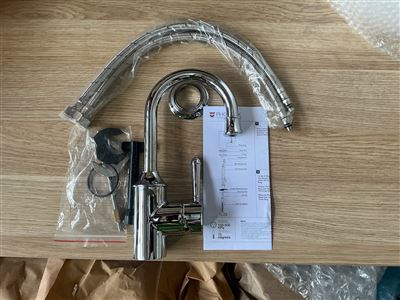 Basin Mixer 120mm Gooseneck, Chrome Thumbnail