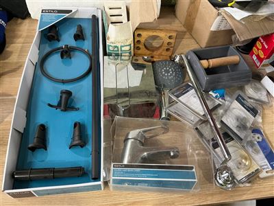 Bathroom Accessories -Asstd- 4 Piece Bathroom Accessory Set, Basin Mixer , etc. Thumbnail