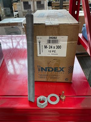 Galv .Anchor Bolts with Nut / Washers -Carton of 12 Bolts - 24 x 300 Mm- Sold Per Carton of 12 Bolts Thumbnail
