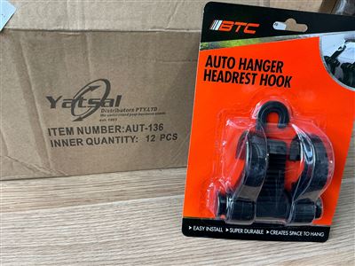 Auto Hanger Headrest Hook- Quantity of 12 Thumbnail