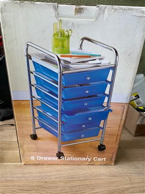 6 Drawer Stationary Cart Thumbnail