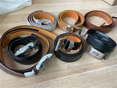 Quantity of 7 Belts - Small to Medium Size Thumbnail