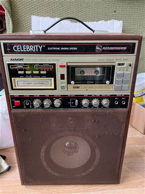 Karaoke 8  Track Player & Cassette Tape Recorder. with Cassette Adapter. Thumbnail