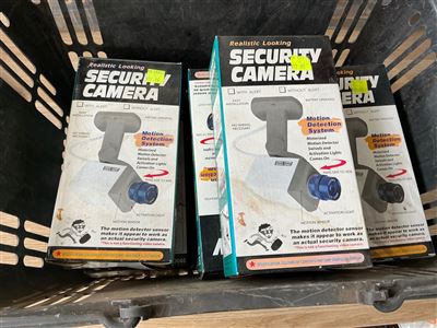Dummy Security Cameras- Quantity of 10 - (  - Not Actual working Cameras ) Thumbnail