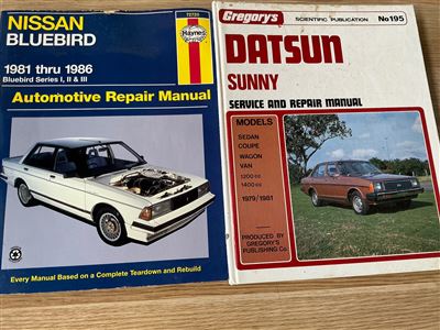 Nissan Bluebird 1981 -1986 and Datsun Sunny Workshop Manuals Thumbnail