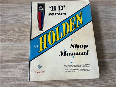 Holden ‘ H D ‘ Workshop Manual Thumbnail