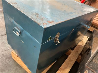 Large Tin Trunk - Blue Thumbnail