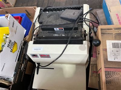 Wire Folder Binding Machine JBI Wire-O PB3000 Electric Foot Pedal Operated with Boxes of Renz Binding Wire Thumbnail
