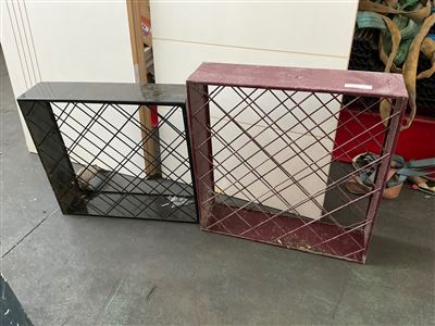Wine Bottle Racks - Quantity of 2 Steel - 650 mm W x 700 and 600 mm High Thumbnail