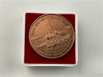 South Australian Commemorative Bronze Coin, “1849-1857 The Gulf Road” Thumbnail