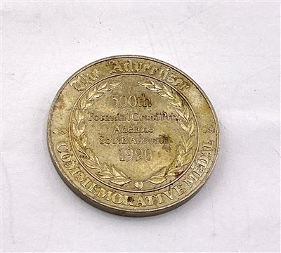 Commemorative Medal - 500th Formula 1 Grand Pix Adealide 1990 Thumbnail
