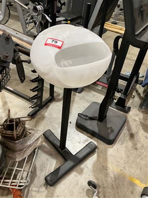 Free-Standing Chalk Bowl On Steel Pedestal Stand Thumbnail