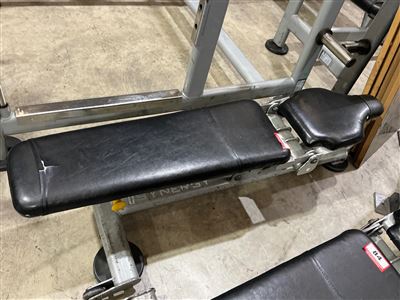 Synergy Adjustable Weight Bench, Silver Frame with Black Upholstery Thumbnail