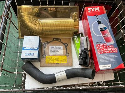 Auto Parts Include Flexible Hose Brake Pads, Oxygen Sensor and Utility Pump Thumbnail