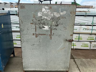 Steel Transport Enclosed Container with Door and -with Fork Lift or Crane Lift Lugs - 1200 x 1150  x 1700 mm H Thumbnail